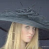 Spectacular Black Sinamay Derby Hat 2 Spectacular Black Sinamay Derby Hat -Fashion hats 070 62228.1536690593.1280.1280
