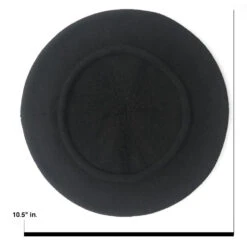 Parkhurst Cotton Beret, 10 1/2 Inch 8 Parkhurst Cotton Beret, 10 1/2 Inch -Fashion hats 10.5 inch black cotton parkhurst beret measured 42962.1682618865.1280.1280