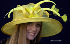 Cover Girl Kentucky Derby Hat -Fashion hats 1236 yellow 28859.1642200186.1280.1280
