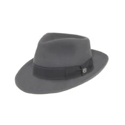 Westend Wool Felt Fedora By Biltmore -Fashion hats BF2640 WESTEND STEEL 3Q 24389.1667685944.1280.1280