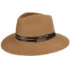 Stedman Wool Felt Velour Fedora In Camel -Fashion hats Bailey Stedman Camel 22073.1670982143.1280.1280