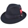 Milano, Wool Pinch-front Fedora By Bigalli -Fashion hats Bigalli Milano Fedora Black 22496.1648939695.1280.1280