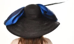 Hillary Stripe Derby Hat By Christine Moore - Berkeley Hat Company -Fashion hats Hillary stripe back camhats SP22. 22305.1649630233.1280.1280
