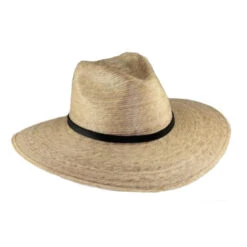 Large Brim Woven Palm Fedora