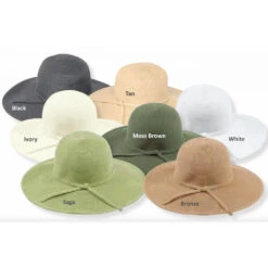 Crushable Wide Brim Straw Summer Hat -Fashion hats JS Summer Paper Braid 85327.1653594264.1280.1280