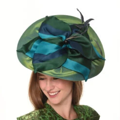 Kyonna S Fascinator By Christine Moore - Berkeley Hat Company -Fashion hats KYONNA S top view camhats SP22 10113.1649630233.1280.1280