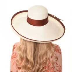 Margot Derby Hat By Christine Moore - Berkeley Hat Company -Fashion hats Margot Backcamhats SP2022 72840.1649630233.1280.1280