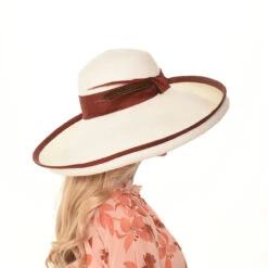 Margot Derby Hat By Christine Moore - Berkeley Hat Company -Fashion hats Margot right side camhats SP2022 67871.1649630233.1280.1280