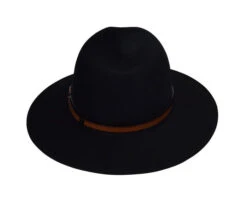 Stedman Wool Felt Velour Fedora In Black -Fashion hats Stedman black 3 53755.1670982136.1280.1280