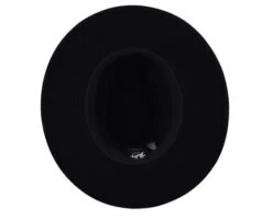 Stedman Wool Felt Velour Fedora In Black -Fashion hats Stedman black 4 08527.1670982136.1280.1280