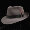 Grey Fur Felt Fedora, "Downs" By Stetson -Fashion hats Stetson Downs Caribou Grey 76534.1667685165.1280.1280