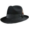 Firenze Fedora By Stetson In Black -Fashion hats Stetson Firenze Black brim down 49171.1667684942.1280.1280