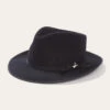 Stetson Stratoliner Fedora, Bound Regular In Black - Berkeley Hat Company -Fashion hats Stratoliner Black Website Image 11691.1667684094.1280.1280