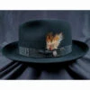 Stetson "Sutley" Fur Felt Fedora -Fashion hats Sutley Black 62848.1667684927.1280.1280