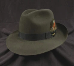 Stetson "Sutley" Fur Felt Fedora -Fashion hats Sutley Graphite 97833.1667684927.1280.1280