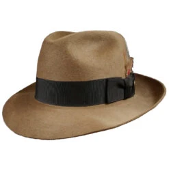 Firenze Fedora By Stetson In Tawny