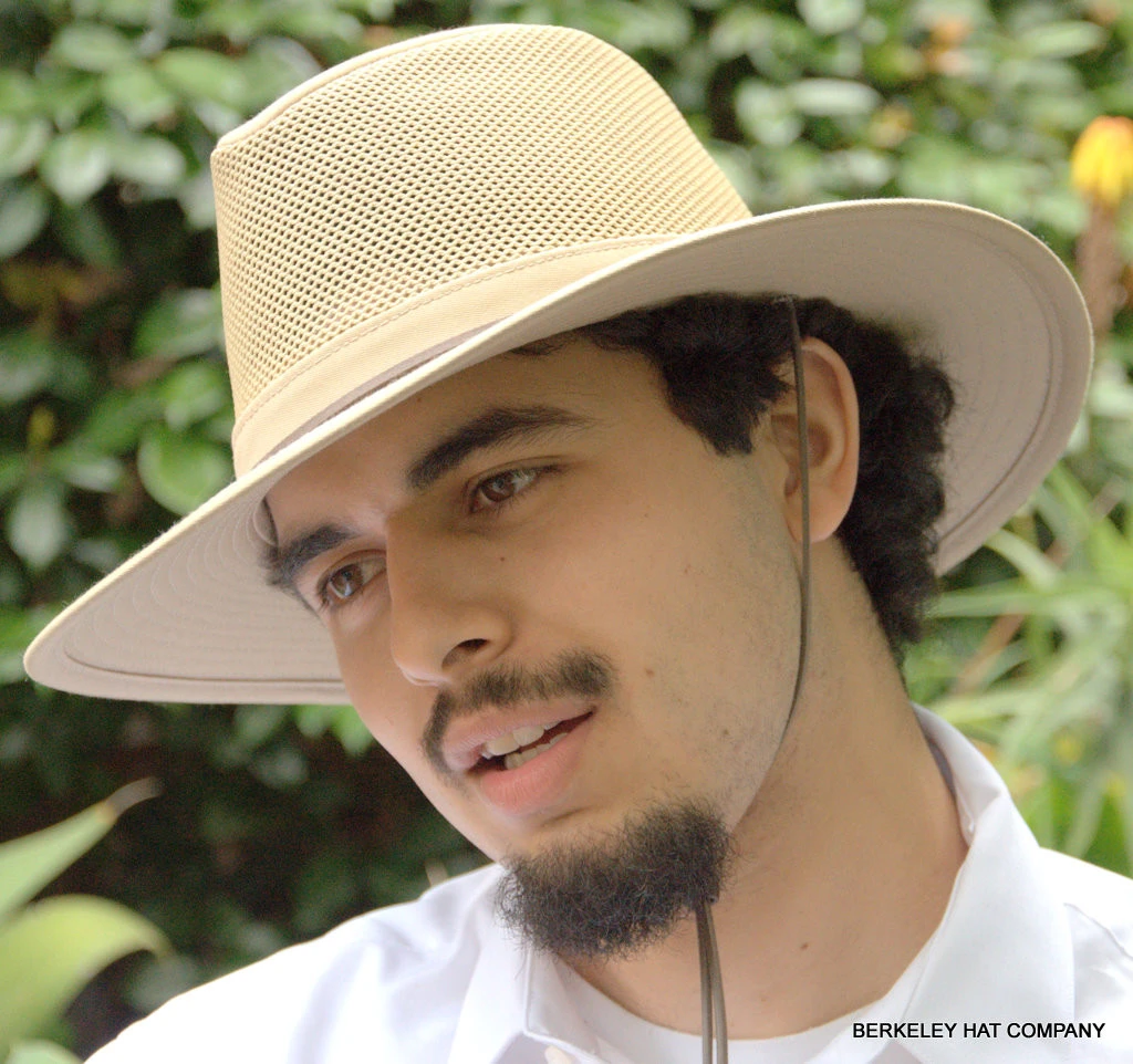 Cotton Aussie Hat, With Mesh Sided Crown