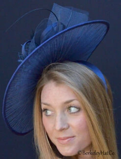 Happy-Go-Lucky Derby Fascinator 25 Happy-Go-Lucky Derby Fascinator -Fashion hats happy go lucky fascinator navy headband 63245.1670545023.1280.1280