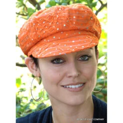 Women's Sequined Cabbie Cap