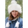 Crocheted And Faux Fur Pom Pom Trapper -Fashion hats knit and faux fur pom pom trapper 2 07314.1499709879.1280.1280 78750.1549835343.1280.1280