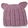 Knit Pussy Cat Hat In Mauve Pink -Fashion hats knit pussy cat hat in mauve pink 2 13014.1549846451.1280.1280