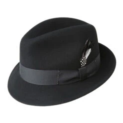 Soft Wool Fedora Hat 2 Inch Brim -Fashion hats soft wool fedora hat 2 inch brim black 21203.1667684109.1280.1280