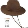 Tall Crown Brown Wool Felt Hat With Chin Cord -Fashion hats tall crown brown wool felt hat with chin cord 2 33051.1549752525.1280.1280