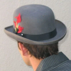 Wool Felt Derby: Grey